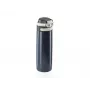 Travel mug Leifheit 03275 600 ml stainless steel, double-wall, leakproof, flip-top, handle, Melns/blue