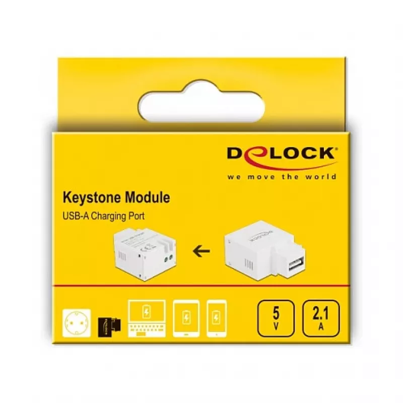 Keystone modulis USB Type-A uzlādes ports DeLOCK 87791