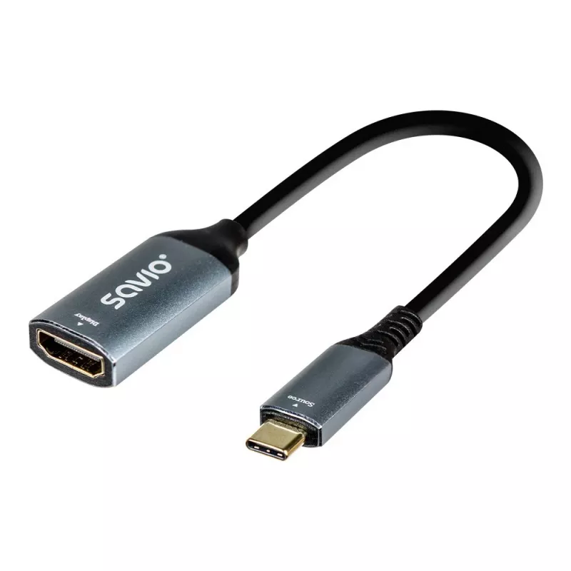 Savio Adapteris USB-C (vīr.) uz HDMI (siev.), 4K, 60Hz, alumīnijs, AK-78