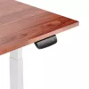 Regulējama augstuma galds Up Up Bjorn balta, galda virsma M Dark Walnut