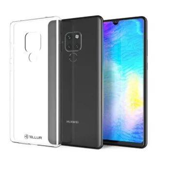 Telefona silikona vāciņš Tellur viedtālrunim Huawei Mate 20 — caurspīdīgs, plāns aizsargmaciņš