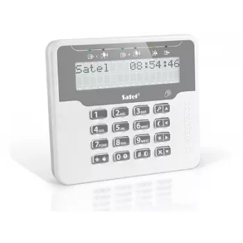 RFID lasītājs SATEL VERSA-LCDR-WH — pie sienas montējams piekļuves lasītājs ar tastatūru un displeju