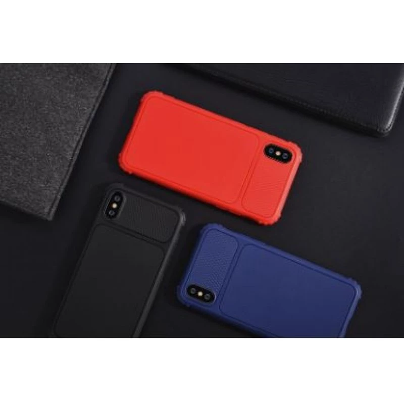 Triecienizturīgs maciņš Devia Shark1 iPhone XS Max (6.5) — sarkans