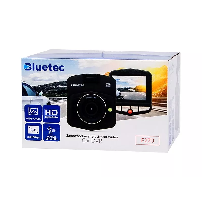 Auto DVR BLOW Video ierakstītājs DVR F270, 2,7 collu displejs, 720p, MicroSD līdz 32 GB, Li-Ion baterija, AVI, JPEG