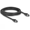 DeLOCK RJ45 tīkla kabelis Cat.8.1 S/FTP 3 m 40 Gbps melns