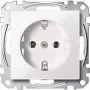Kontaktligzda Merten MEG2301-0419 CEE 7/3, balta, termoplastiska, 250 V 16 A