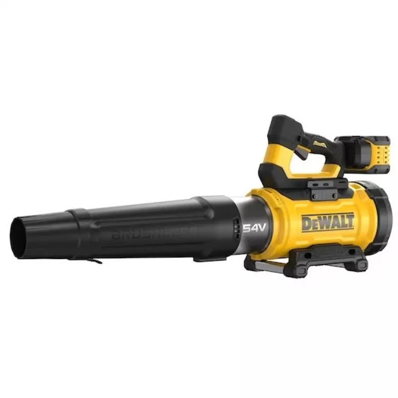 Rokas lapu pūtējs DeWalt DCMBL777X1-QW — bezsuku motors, 21,5 m³/min, 258 km/h, 9 Ah baterija, 3 ātruma iestatījumi, 3,2 kg