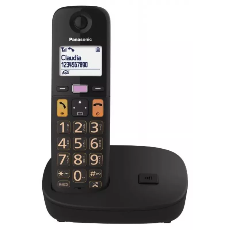 Bezvadu tālrunis Panasonic KX-TGU110FXB ar DECT bezvadu tehnoloģiju
