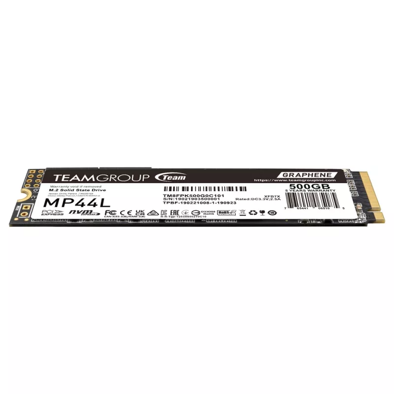 SSD disks Team Group 500GB M.2 PCI Express 4.0 NVMe TM8FPK500G0C101