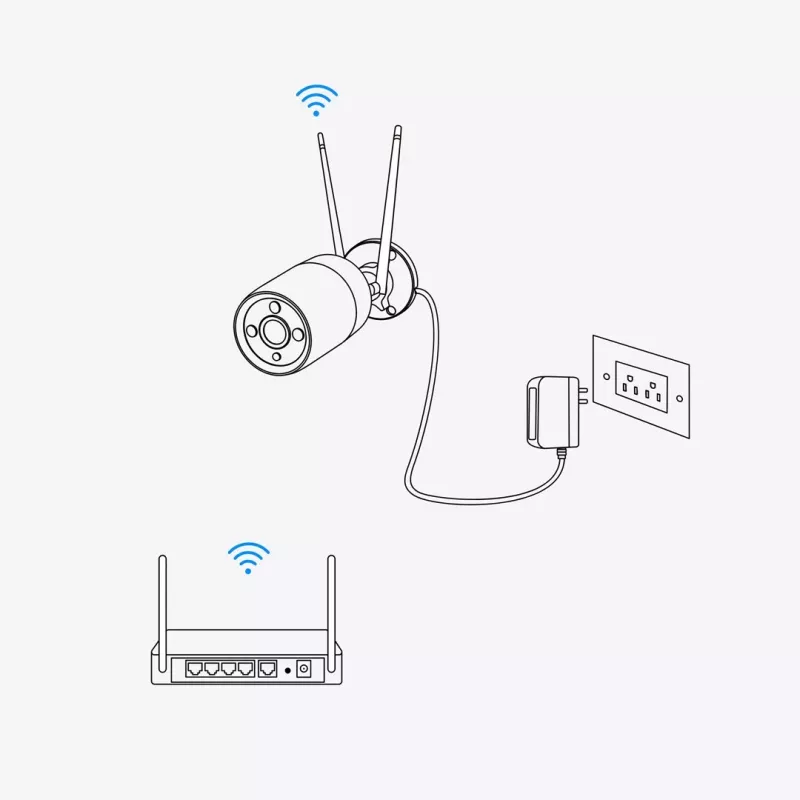 Reolink W430 - 4K āra kamera, nākamās paaudzes Wi-Fi 6, 5X optiskā tālummaiņa, personu/transportlīdzekļu/dzīvnieku noteikšana, krāsu nakts redzamība