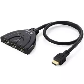 Equip 3x1 HDMI pārslēdzējs, 1920 x 1080 pikseļi, Full HD, melns