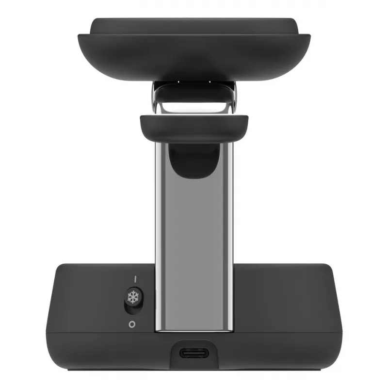 Iekštelpu lādētājs Belkin UltraCharge Pro 25W Qi2 3in1 magnētiskais lādētājs, ogles krāsā