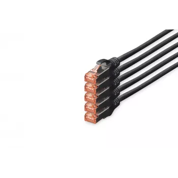 Tīkla kabelis Digitus CAT 6 S/FTP RJ-45 10 m melns