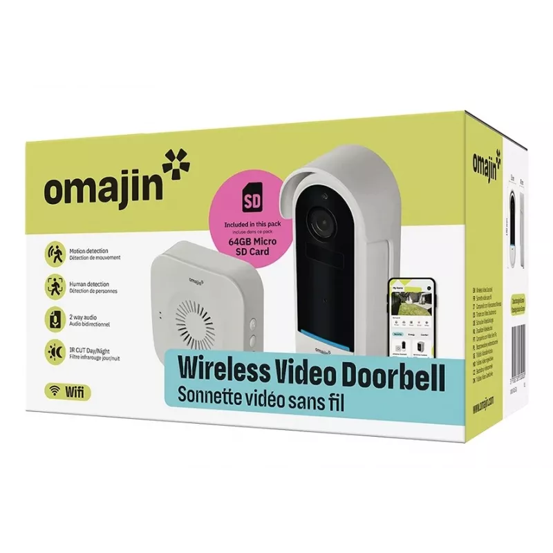 Durvju zvana signāls Omajin by Netatmo OVD-01-EU melns balts