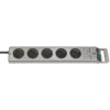 Brennenstuhl 1153340115 pagarinātājs Super-Solid Line 5 kontaktiem 2,5 m H05VV-F 3G1,5, sudraba (1153340115)