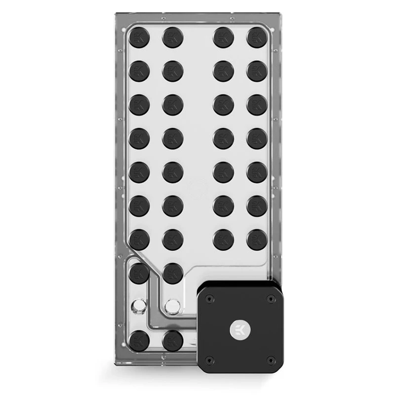Pump distribution plate EK Water Blocks EK-QuantumX Loophole D5 PWM Melns Plexiglass