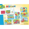 Izglītojošs mozaīkas komplekts Lena My First Mozaic Traffic modelis 35633 — dēlītis ar knaģiem transportlīdzekļu attēlu veidošanai