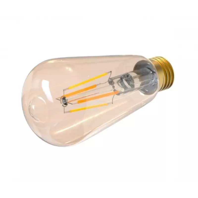 Viedā spuldze Tellur WiFi Filament E27 dzintara balta silta aptumšojama 6W 806lm