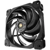 120 mm korpusa ventilators Jonsbo HF-120 PWM, melns, 120×120×25 mm, PWM vadība