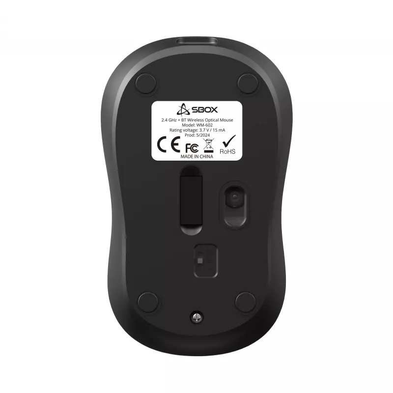 Pele SBOX WM-602 melna bezvadu saskarne