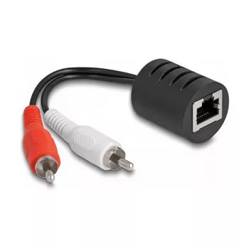 DeLOCK 87857 audio kabelis 2 x RCA RJ-45 melns sarkans balts