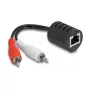 DeLOCK 87857 audio kabelis 2 x RCA RJ-45 melns sarkans balts