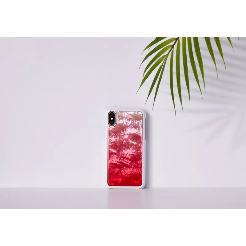 Telefona maciņš iKins iPhone XS / iPhone X — Pink Lake balta aizsargapvalks