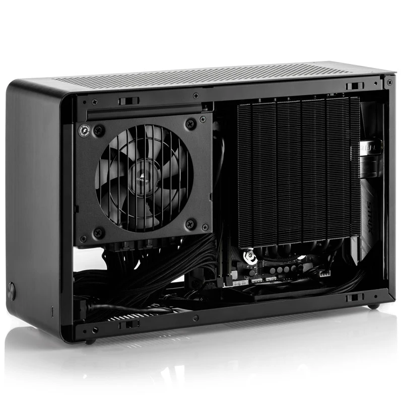 DAN Cases A4-SFX V4.1 - Sudraba + Alpenföhn Melns Ridge - 120mm