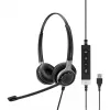 EPOS IMPACT SC 660 USB ML Austiņas Vadu Galvas saite Zvanīšana/Mūzika USB Type-A Melns, Sudrabs
