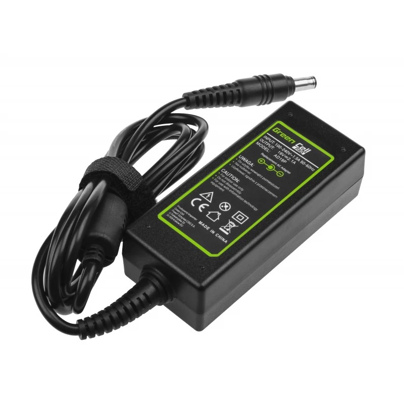 Iekštelpu strāvas adapteris zaļa Cell AD19P 40W melns