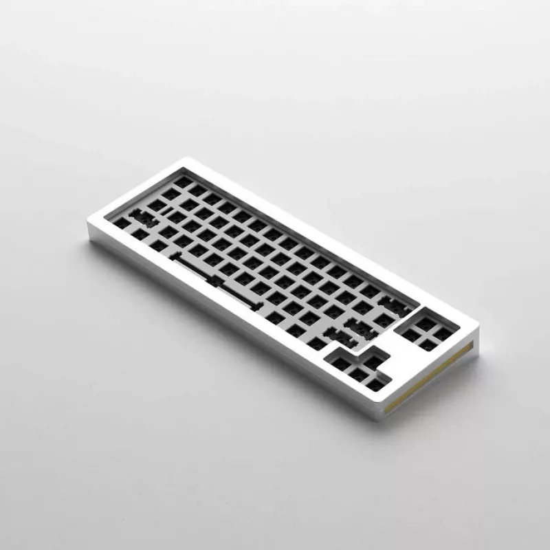 AKKO spēļu klaviatūras korpuss MonsGeek M7 VIA Barebone komplekts sudraba krāsā — barebone mehāniskās klaviatūras šasija, saderīga ar VIA programmaparatūru