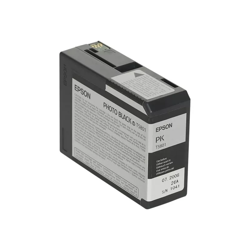 Epson Singlepack Photo Melns T580100, Photo Melns, uz krāsvielas bāzes veidota tinte, 80 ml, 1 gab.