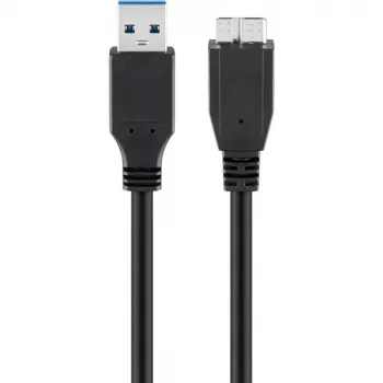 USB A uz Micro-USB B kabelis GOOBAY 95026 — 1,8 m, tēviņš-tēviņš, melns