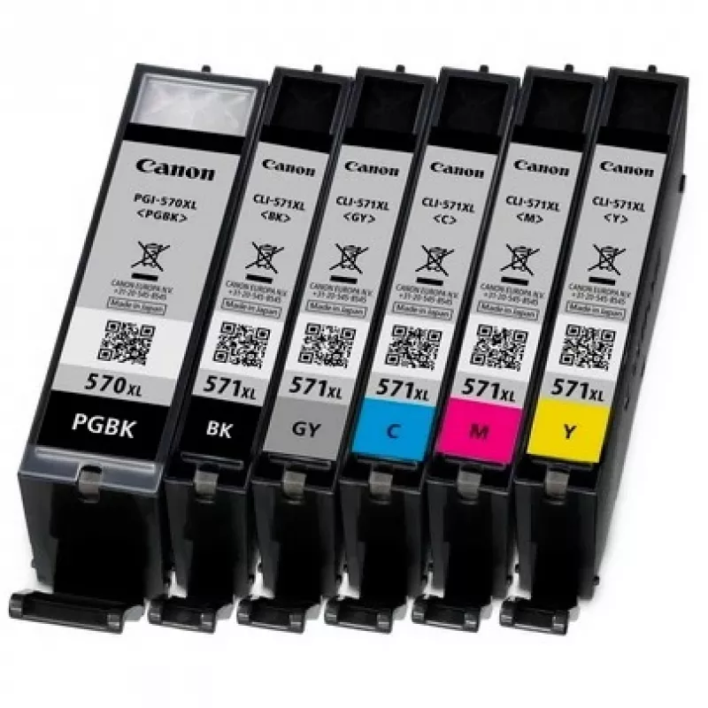 Canon CLI-571GY XL tintes kasetne 1 gab. Oriģināla Augsta (XL) ietilpība Pelēka