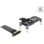 DELOCK PCI Express 3.0 x4 uz M.2 Key M adapteris, 10 cm kabelis, modelis 64357