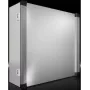 Apvalku skapis Rittal AX 6315.650 — pie sienas montējams instalācijas skapis 210×600×600 mm, tērauds/alumīnijs/plastmasa, gaiši pelēks