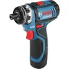 Bosch GSR 12V-15 FC Professional 1300 RPM Keyless 600 g Melns, Blue