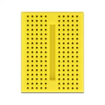 Maizes dēlis DELOCK 18320 — plastmasas prototipēšanas plate, dzeltena, 36×46×10 mm