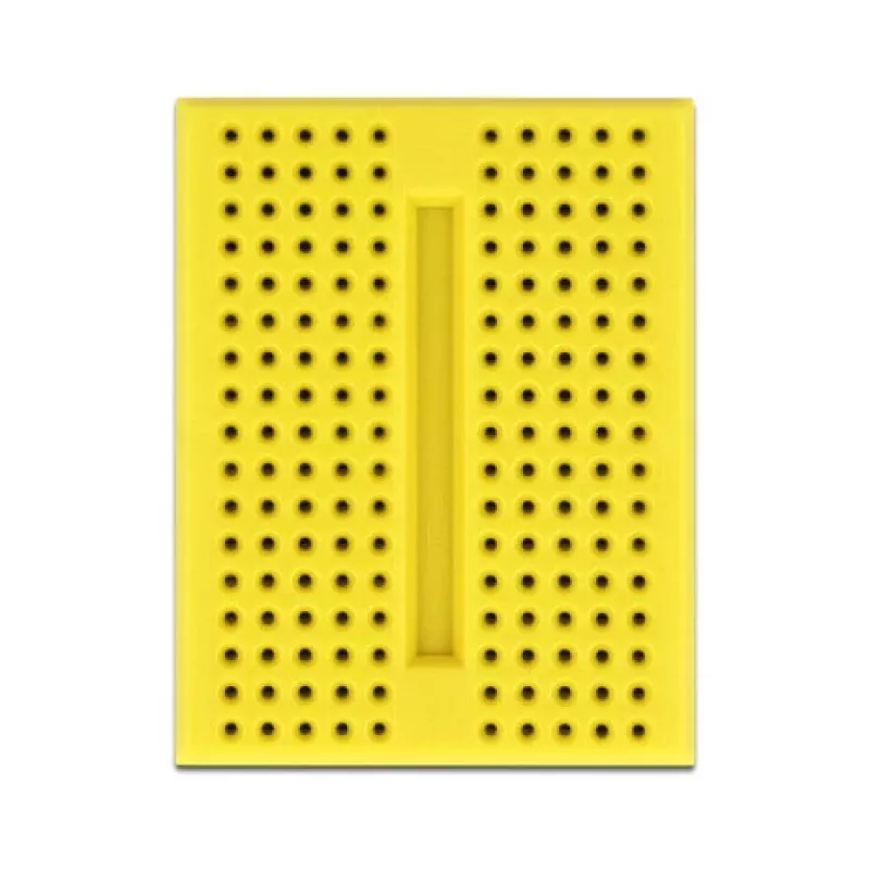 Maizes dēlis DELOCK 18320 — plastmasas prototipēšanas plate, dzeltena, 36×46×10 mm
