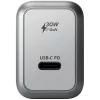 Mobilās ierīces lādētājs Satechi ST-UC30WCM-EU — Universāls iekštelpu maiņstrāvas lādētājs ar 1× USB-C, melns/sudraba