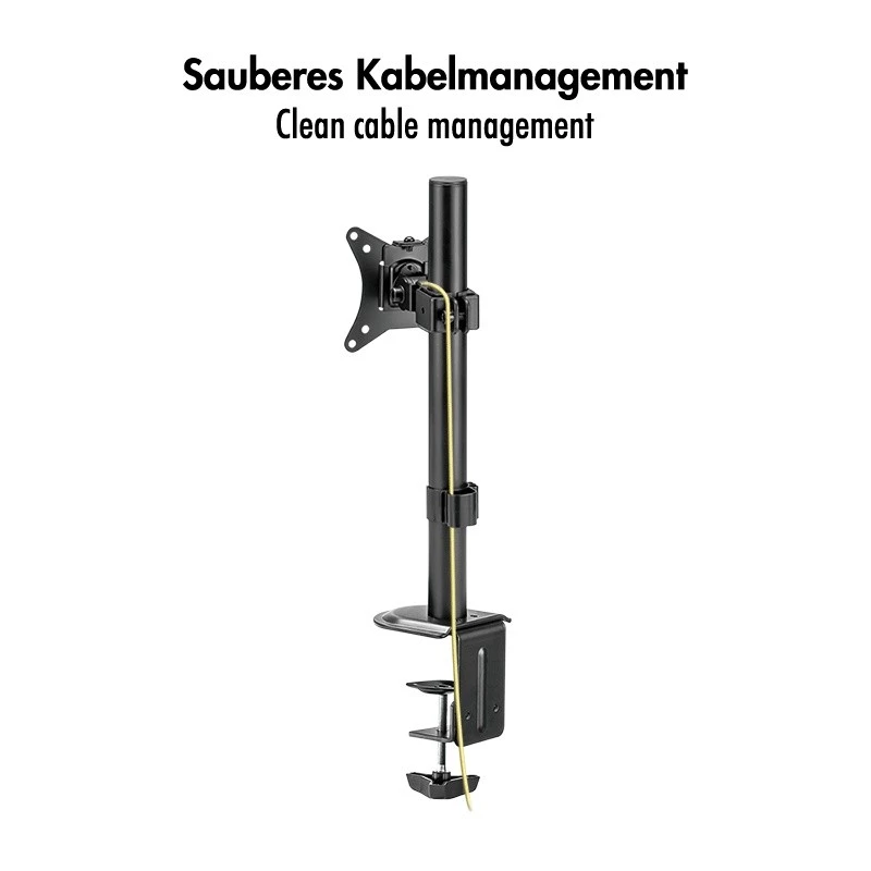 Monitora stiprinājums 17-32, maks. 9 kg, melns