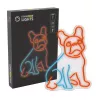 Neon Lights Dog MANTA SNL68MT franču buldoga stila dekoratīvs neona gaismeklis