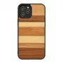 man and wood telefona maciņš iPhone 12 Pro Max, melnas smiltis