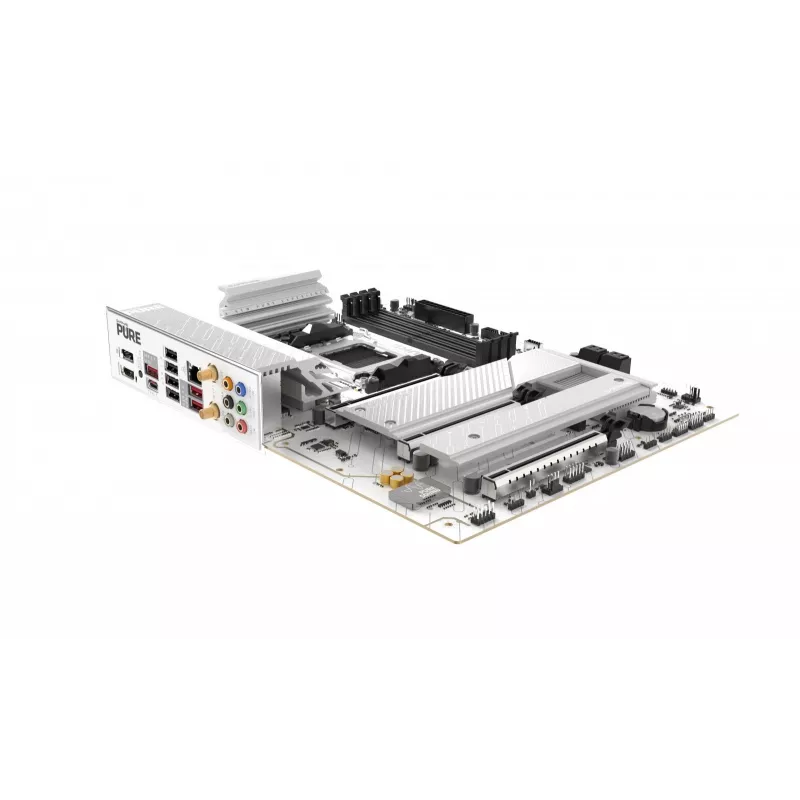 Mātesplate Sapphire PURE B850A WIFI7 ATX — B850 mikroshēmojums, Wi‑Fi 7, DDR4 atbalsts