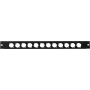 Priekšējais panelis Omnitronic Z-19 12 x XLR D-Type 1U — statīva panelis ar divpadsmit XLR D-Type savienotājiem