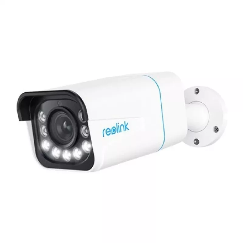 IP drošības kamera Reolink P430 4K (8 MP, 3840×2160, 25 kadri/s, 5x optiskā tālummaiņa, PoE, IP67, MicroSD līdz 256 GB)