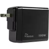 PD lādētājs INTER-TECH PD-3100 100W USB-C melns ātrs strāvas adapteris