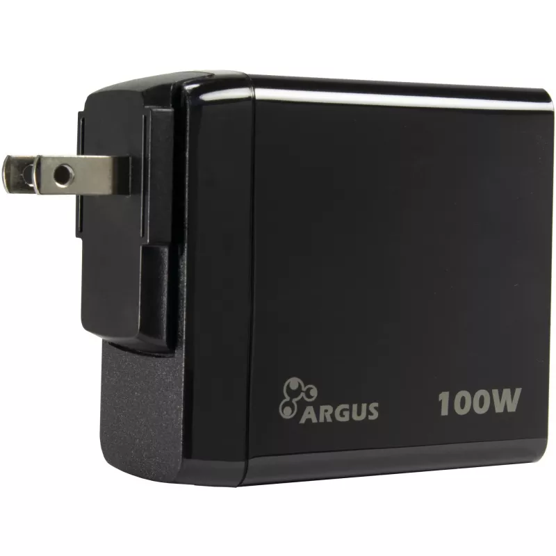 PD lādētājs INTER-TECH PD-3100 100W USB-C melns ātrs strāvas adapteris