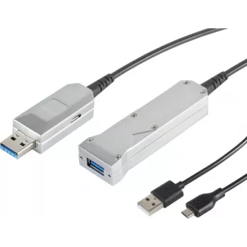 USB pagarinātāja kabelis ShiverPeaks 3.0 ar A savienotāju — modelis 30-35485, USB 3.0 datu pagarinājums