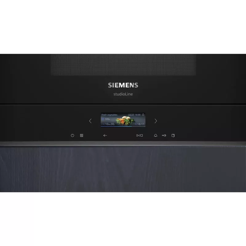Siemens iQ700 BE732L1B1 mikroviļņu krāsns Melna Kombinētā mikroviļņu krāsns Iebūvējams 21 L 900 W